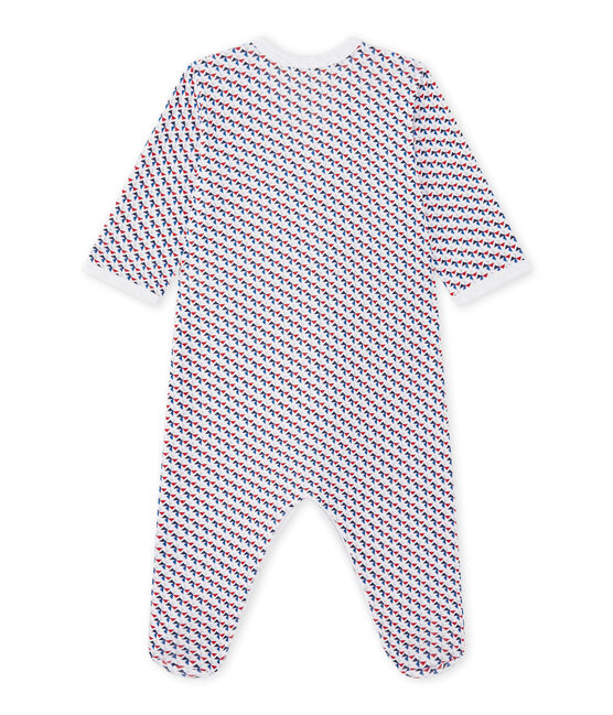 Tutina bebè bambino stampata bianco ECUME/bianco MULTICO