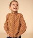 Blusa in velluto fine a fiori bambina