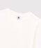 T-shirt TAGLIO BOXY IN TUBIQUE in cotone donna bianco MARSHMALLOW