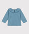 Blusa a manica lunga bebè in jersey leggero blu ROVER