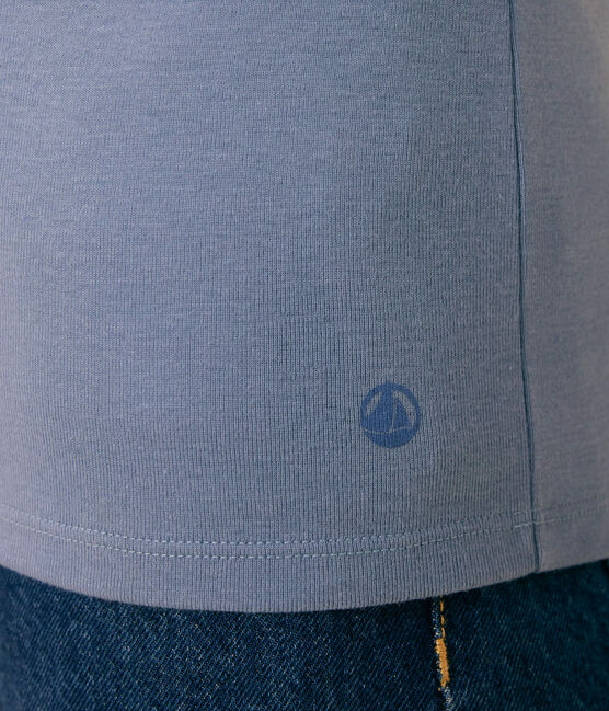 T-shirt L'ICONIQUE girocollo in cotone Donna blu BEACH