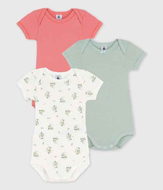 Confezione da 3 body manica corta in cotone e lino variante 1