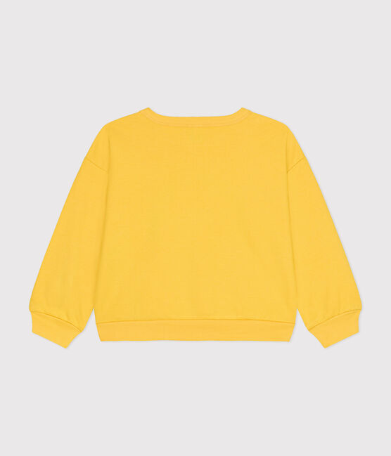 Felpa in molleton leggero bambina giallo NECTAR