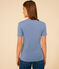 T-shirt L'ICONIQUE girocollo in cotone Donna blu BEACH