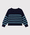 Pullover a righe in lana e cotone bambino unisex SMOKING/ AZUL