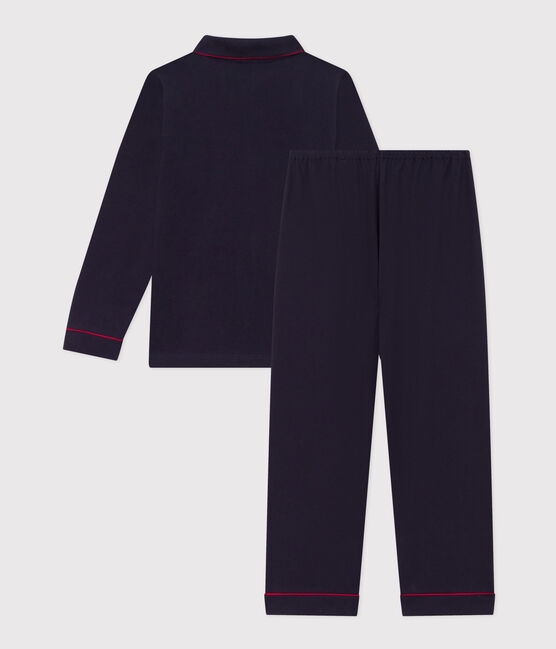 Pigiama bambino in jersey blu SMOKING