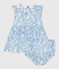 Abito e bloomer in cotone con stampa di ciliegie blu neonato blu MARSHMALLOW/ PORCELANA