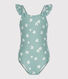 Costume da bagno intero a fiori bambina