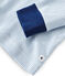 Pigiama ragazzo a costine blu ACIER/bianco MARSHMALLOW