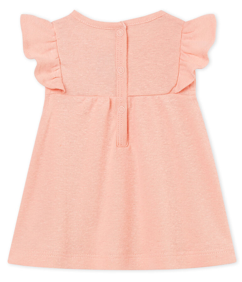 Blusa mc neonata in cotone/lino ROSAKO