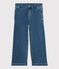 Pantaloni flare in denim bambina blu DENIM BLEU DELAVE