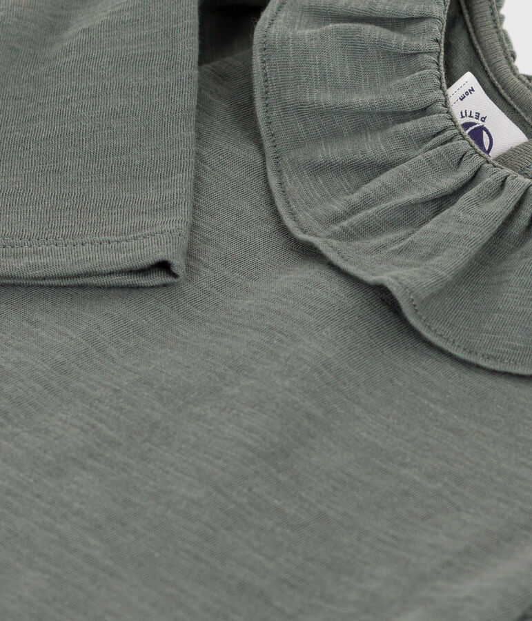 Blusa a manica lunga in jersey fiammato per beb&egrave; grigio