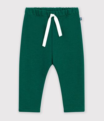 Joggers in cotone tinta unita neonato