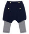 Leggings con short bebè femmina blu SMOKING/bianco MARSHMALLOW