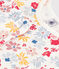 Pigiama bambino corto aderente in cotone con stampa a fiori bianco MARSHMALLOW/bianco MULTICO