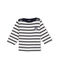 Marinière iconica bebè unisex beige COQUILLE/blu ABYSSE