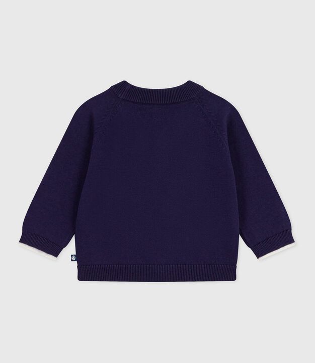 Cardigan per neonato in cotone tinta unita con bottoni SOIR