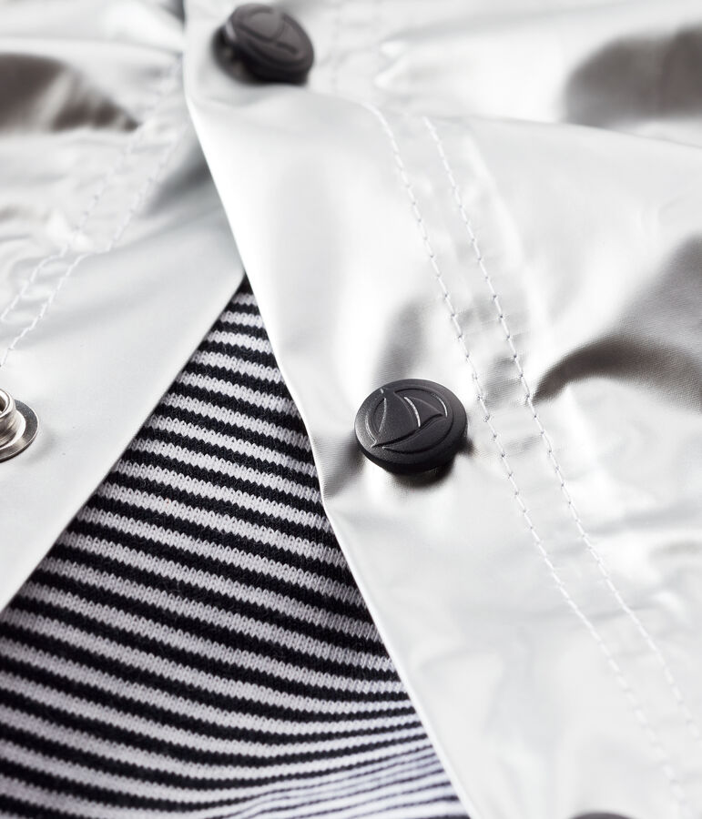 Mantella idrorepellente beb&egrave; femmina/maschio grigio