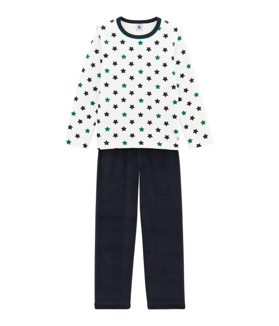 Pigiama per bambino blu SMOKING/bianco MULTICO