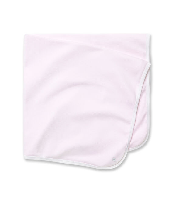 Telo bebé millerighe rosa VIENNE/bianco ECUME