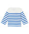 Marinière creativa per bebé femmina bianco MARSHMALLOW/blu PERSE