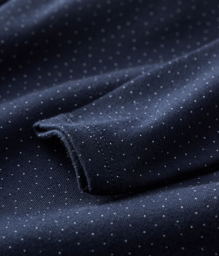 Body in cotone beb&egrave;. blu SMOKING/bianco MARSHMALLOW