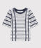 T-shirt kimono bianco MARSHMALLOW/blu SMOKING