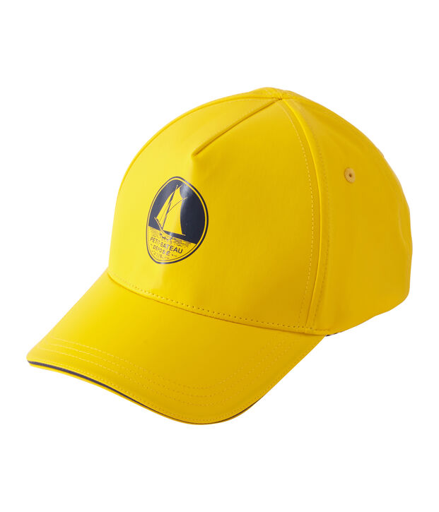 Berretto con visiera unisex giallo