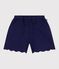 Shorts in cotone tinta unita bambina blu SOIR