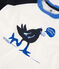 T-shirt a manica corta bambino bianco MARSHMALLOW/blu SMOKING