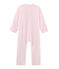 Tutina da bambina in pile rosa VIENNE/grigio MISTIGRI