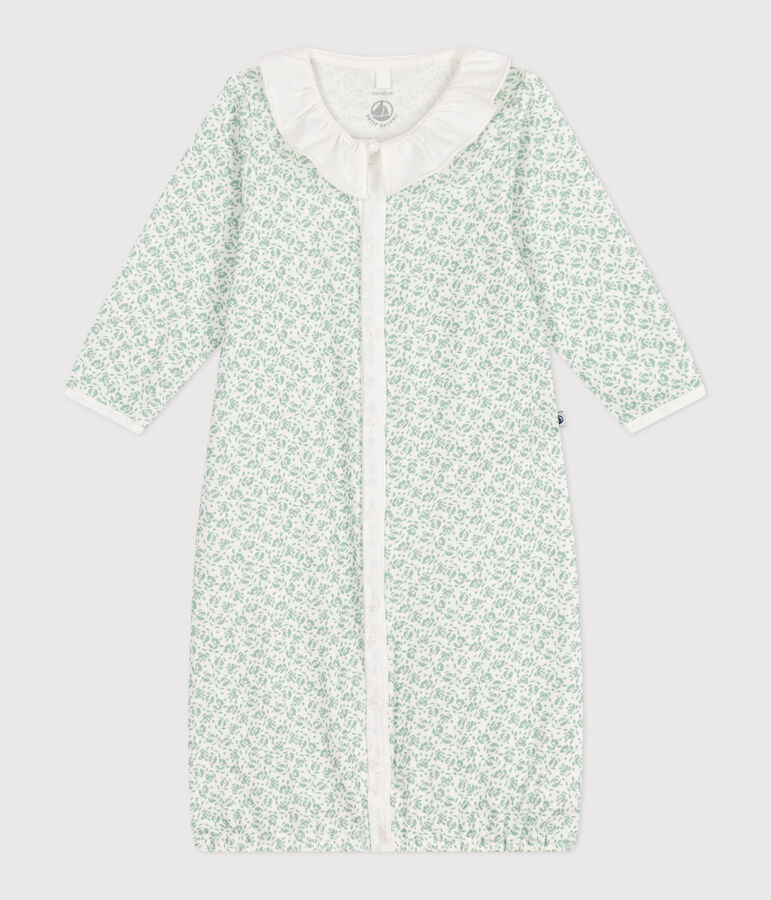 Sacco nanna in cotone con colletto a fiori neonato bianco MARSHMALLOW/bianco MULTICO