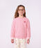 Felpa in cotone tinta unita bambina rosa