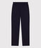 Pantaloni in cotone e elastan donna blu SMOKING