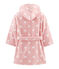 Accappatoio bambina in spugna rosa CHARME/bianco MARSHMALLOW