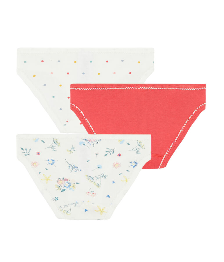 Trio slip bambina multicolore