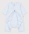 Bodyjama senza piedini in cotone con stelle stampate neonato blu/multicolore