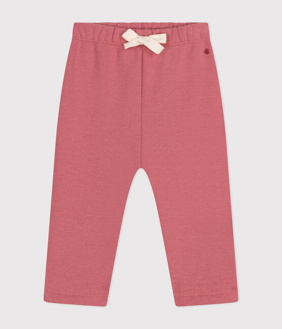 Pantaloni bebè in tessuto felpato  rosa ROSEWOOD
