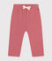 Pantaloni bebè in tessuto felpato  rosa ROSEWOOD