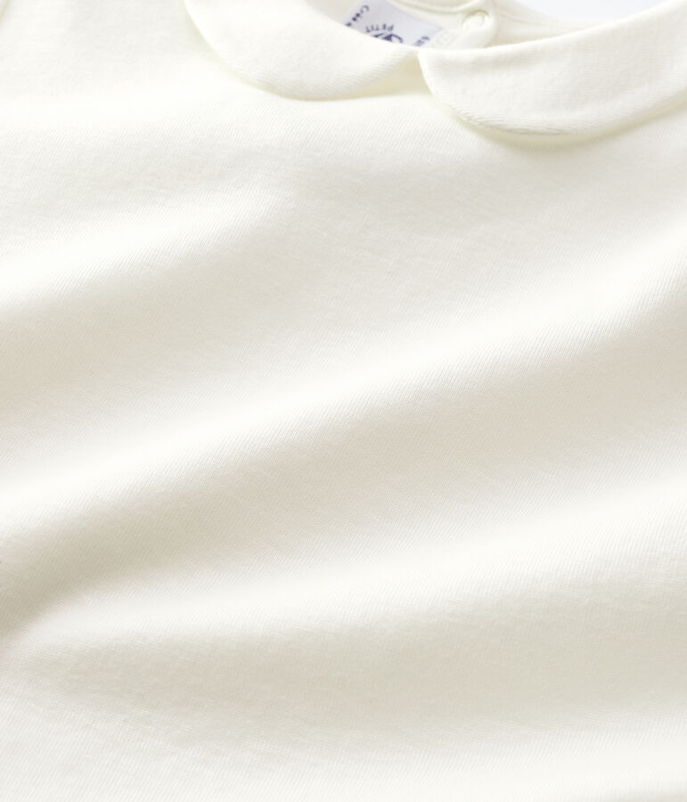 T-shirt bambina a maniche corte in cotone bianco