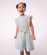 Abito senza maniche in cotone a righe bambina