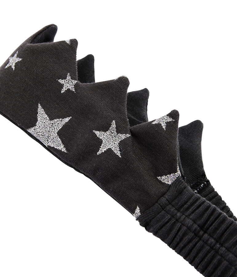 Coroncina beb&egrave; a costine grigio/grigio