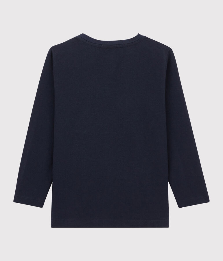 T-shirt serigrafata bambino blu SMOKING