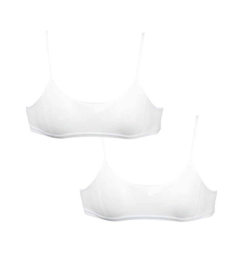 Duo brassi&egrave;re bambina bianco