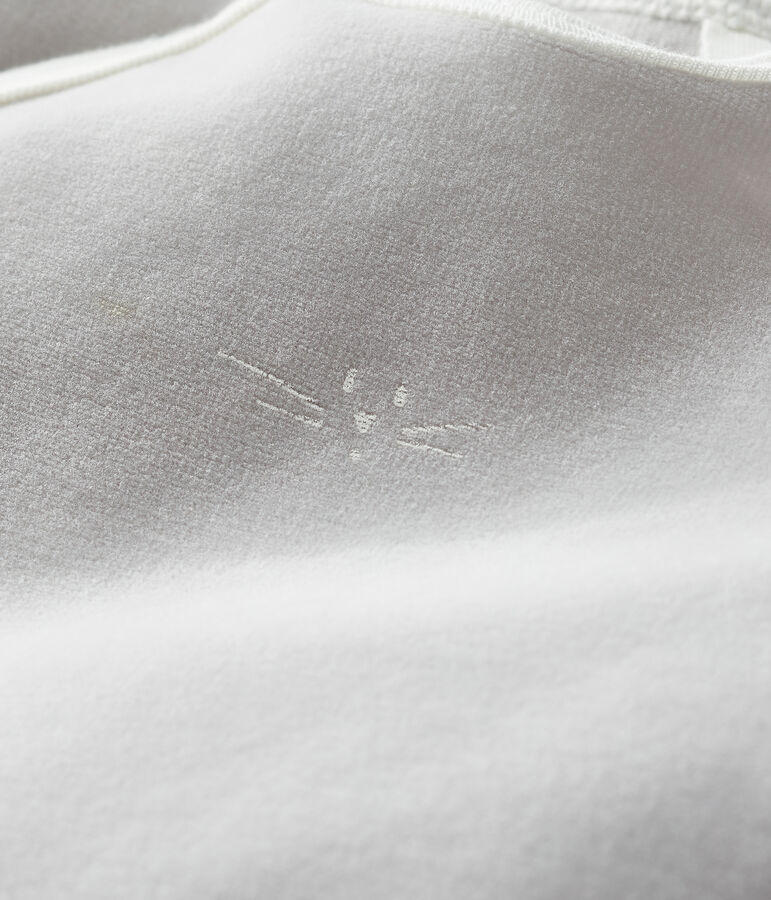 Tutina gatto beb&egrave; in ciniglia grigio/blu