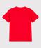 T-shirt  maniche corte in cotone bambino rosso PEPS