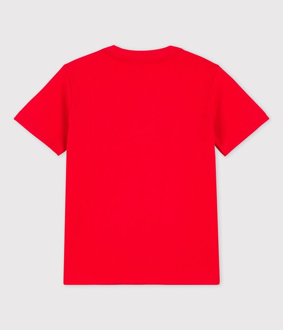 T-shirt  maniche corte in cotone bambino rosso PEPS
