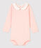 Body in cotone bebè. rosa MINOIS/bianco MARSHMALLOW
