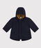 Parka foderato in sherpa per bebè blu SMOKING