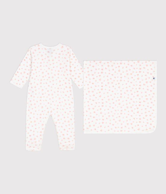 Set regalo in cotone con stampa a fiori neonato variante 1